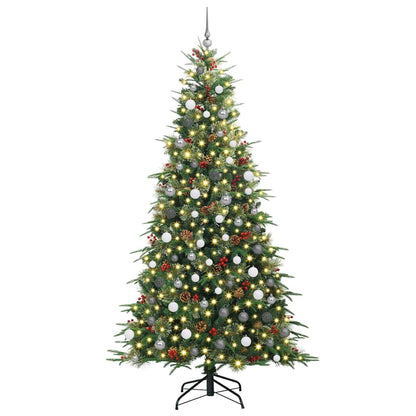 Albero di Natale Artificiale con Rami Pieghevoli Verde 240 cm