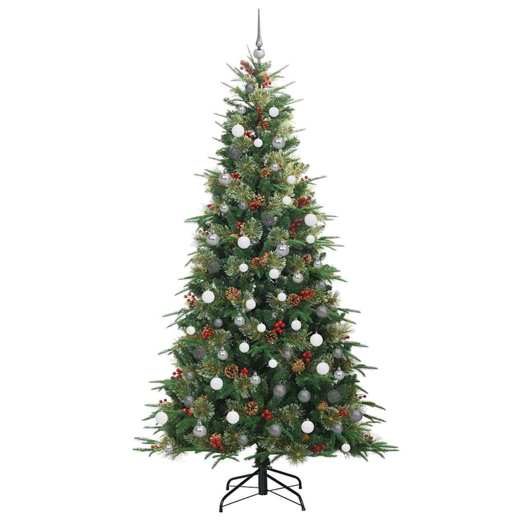 Albero di Natale Artificiale con Rami Pieghevoli Verde 240 cm