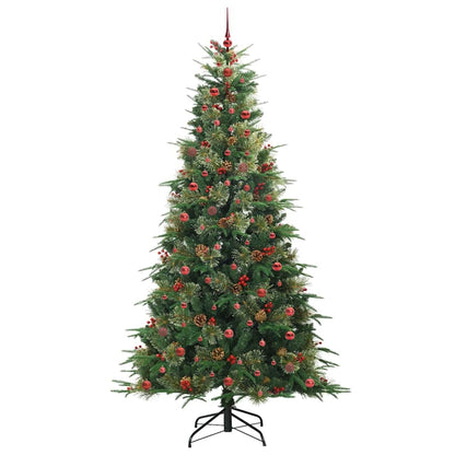 Albero di Natale Artificiale con Rami Pieghevoli Verde 240 cm