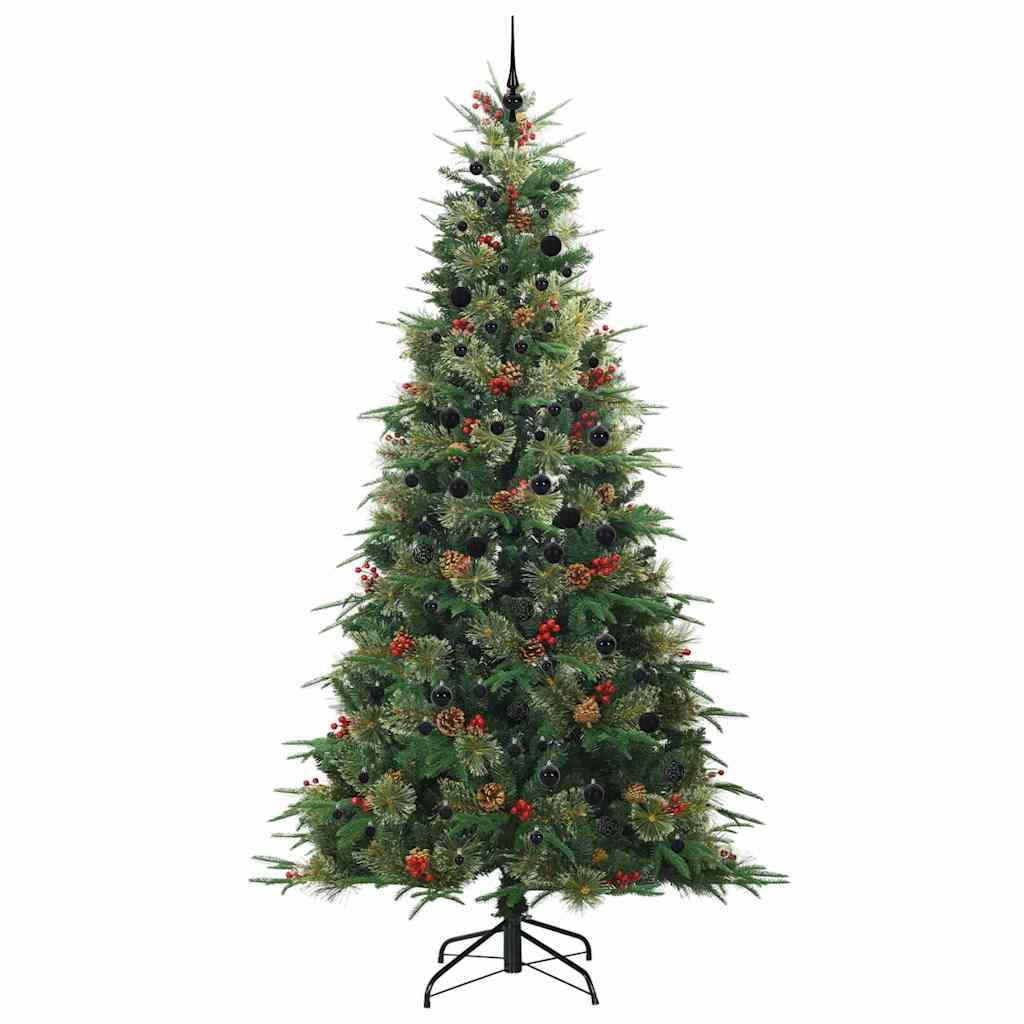 Albero di Natale Artificiale con Rami Pieghevoli Verde 240 cm