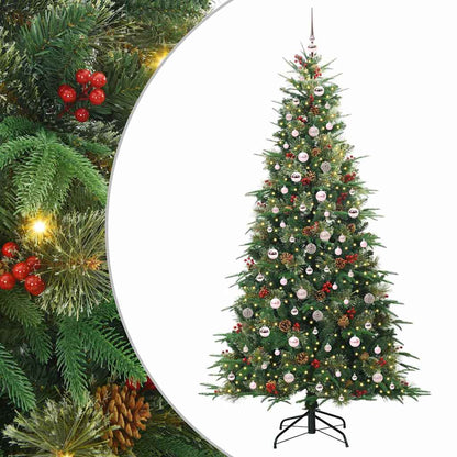 Albero di Natale Artificiale con Rami Pieghevoli Verde 240 cm