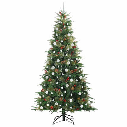 Albero di Natale Artificiale con Rami Pieghevoli Verde 240 cm