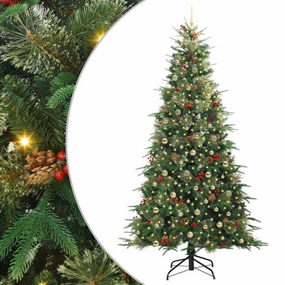 Albero di Natale Artificiale con Rami Pieghevoli Verde 240 cm