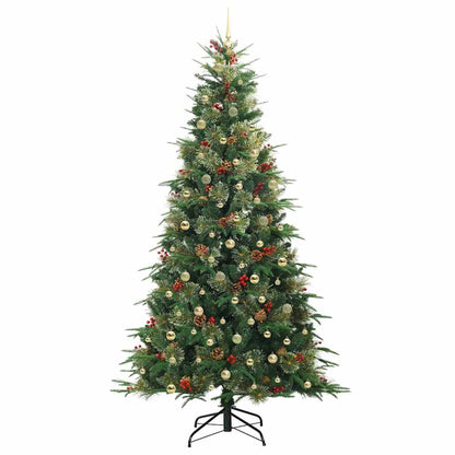 Albero di Natale Artificiale con Rami Pieghevoli Verde 240 cm
