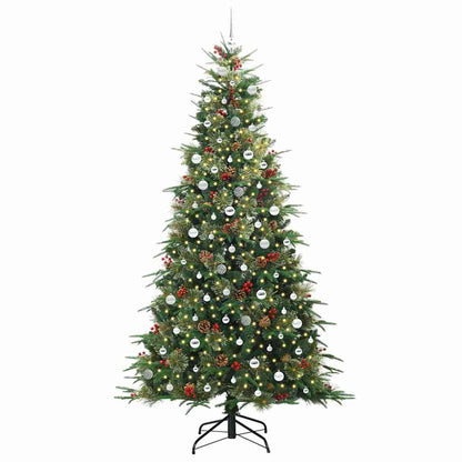 Albero di Natale Artificiale con Rami Pieghevoli Verde 240 cm