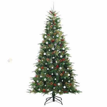 Albero di Natale Artificiale con Rami Pieghevoli Verde 240 cm