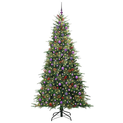 Albero di Natale Artificiale con Rami Pieghevoli Verde 240 cm