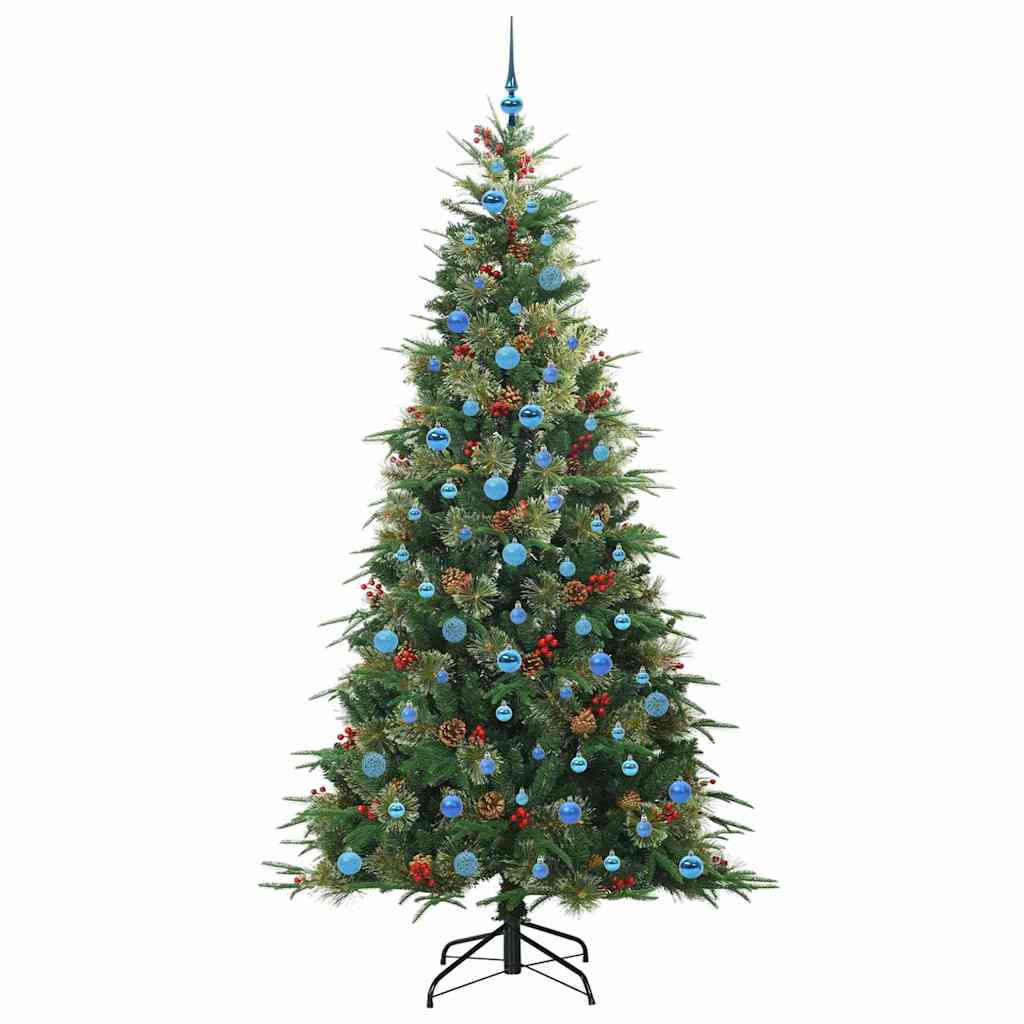 Albero di Natale Artificiale con Rami Pieghevoli Verde 240 cm