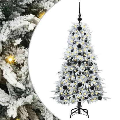 Albero di Natale Artificiale con Rami Pieghevoli Verde 120 cm