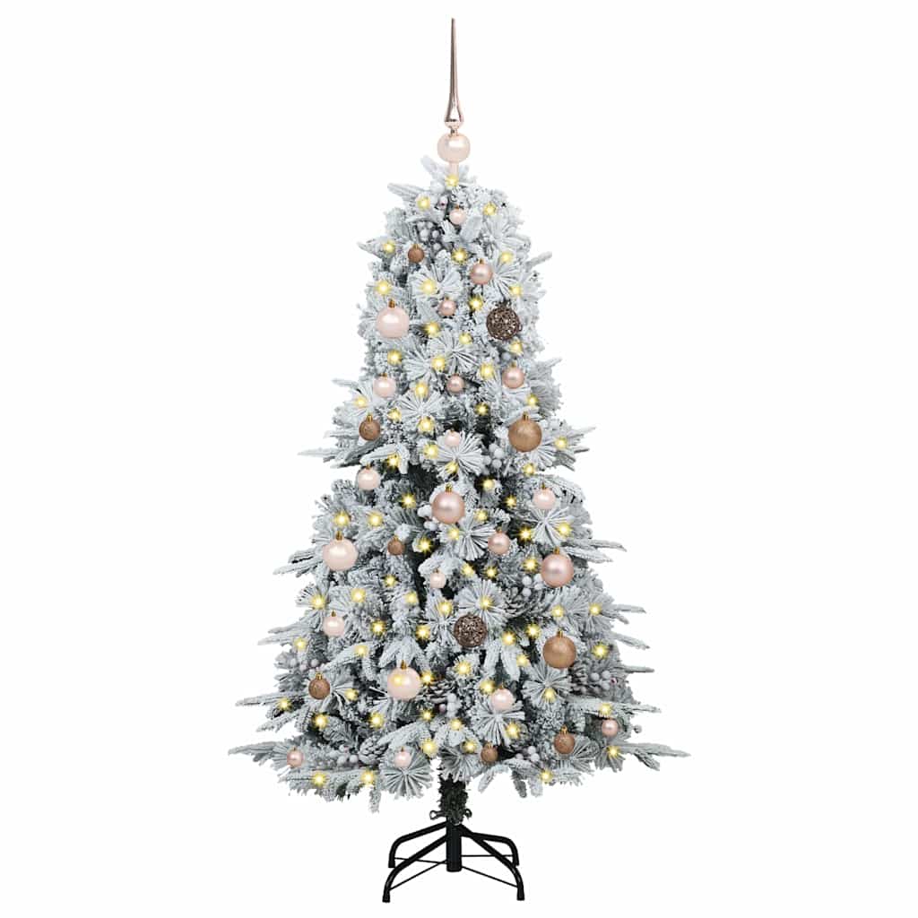 Albero di Natale Artificiale con Rami Pieghevoli Verde 150 cm