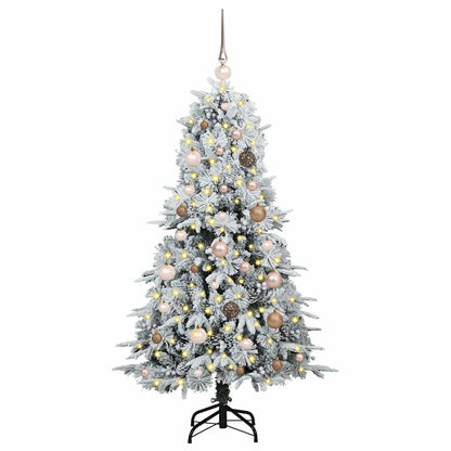 Albero di Natale Artificiale con Rami Pieghevoli Verde 150 cm