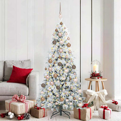 Albero di Natale Artificiale con Rami Pieghevoli Verde 180 cm