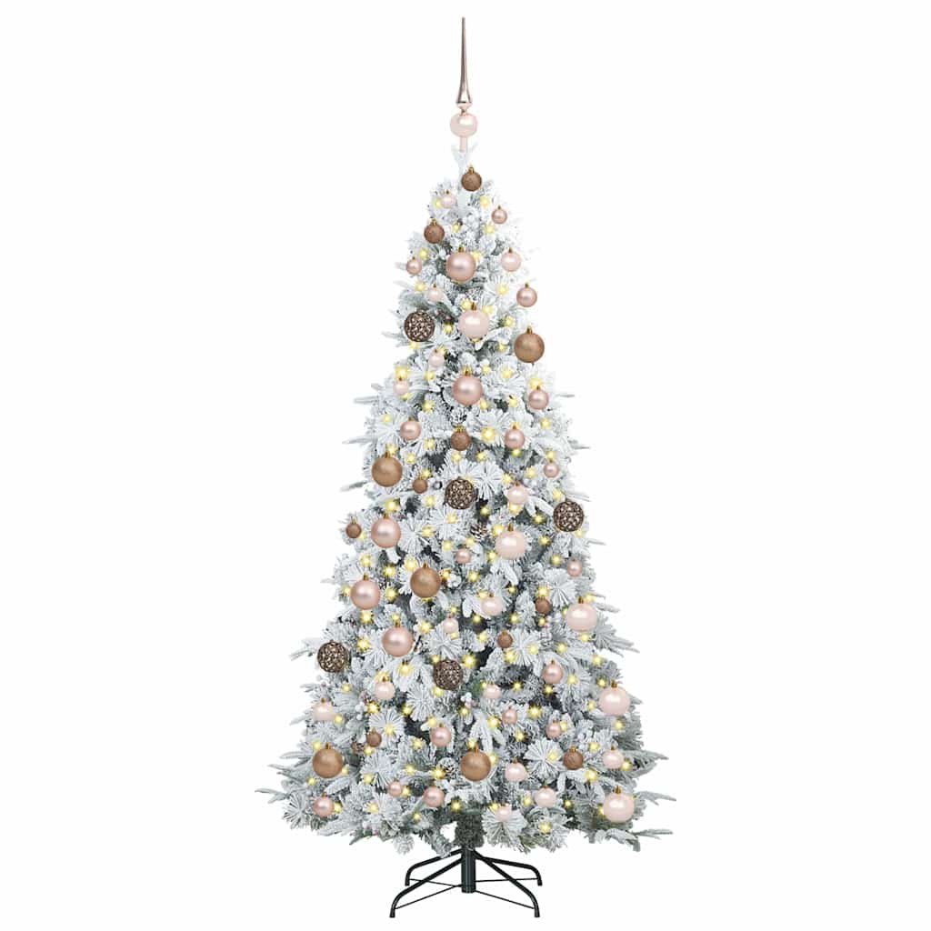 Albero di Natale Artificiale con Rami Pieghevoli Verde 180 cm