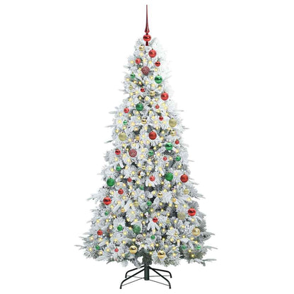 Albero di Natale Artificiale con Rami Pieghevoli Verde 180 cm