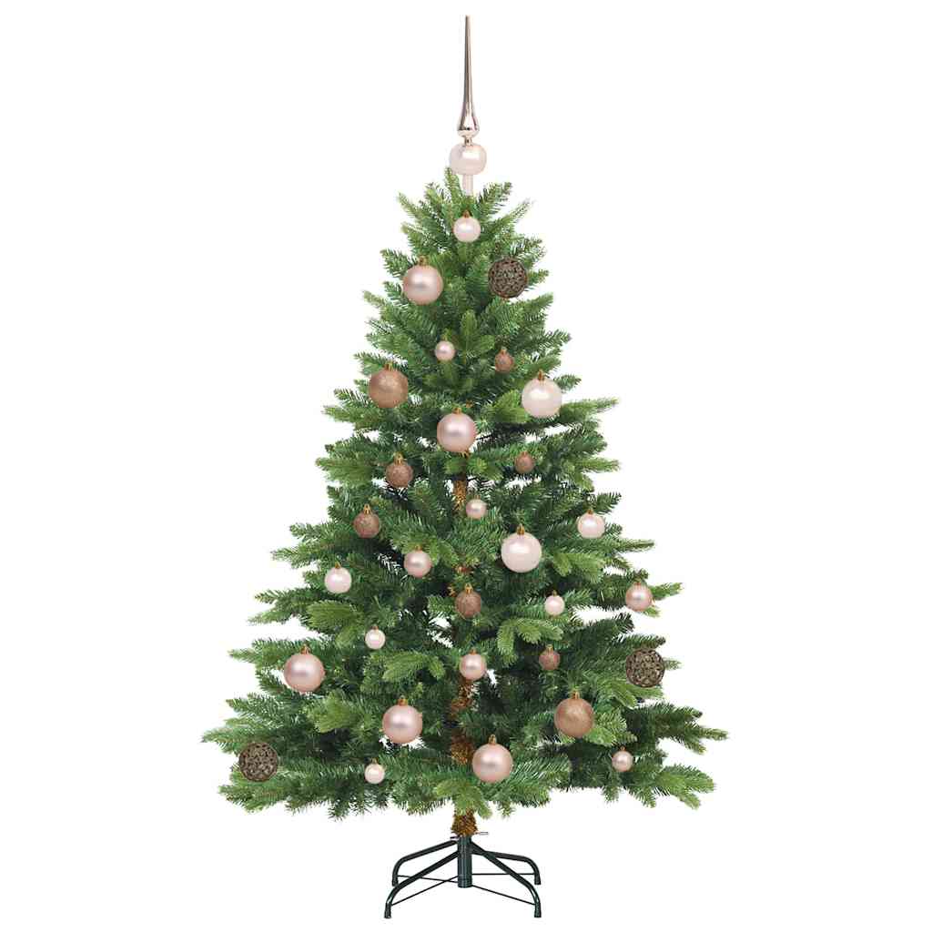 Albero di Natale artificiale con 150 LED Verde 120 cm PE e PVC