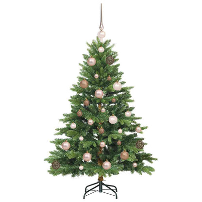 Albero di Natale artificiale con 150 LED Verde 120 cm PE e PVC