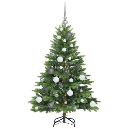Albero di Natale artificiale con 150 LED Verde 120 cm PE e PVC