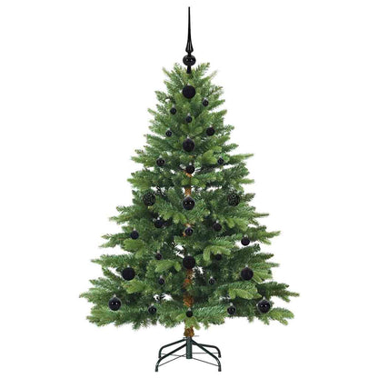Albero di Natale artificiale con 150 LED Verde 120 cm PE e PVC