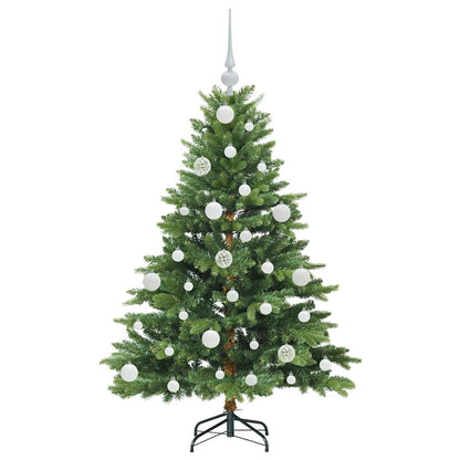 Albero di Natale artificiale con 150 LED Verde 120 cm PE e PVC