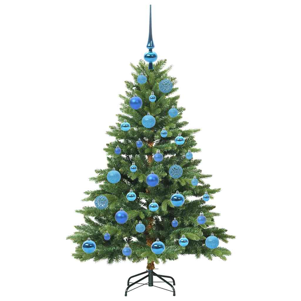 Albero di Natale artificiale con 150 LED Verde 120 cm PE e PVC