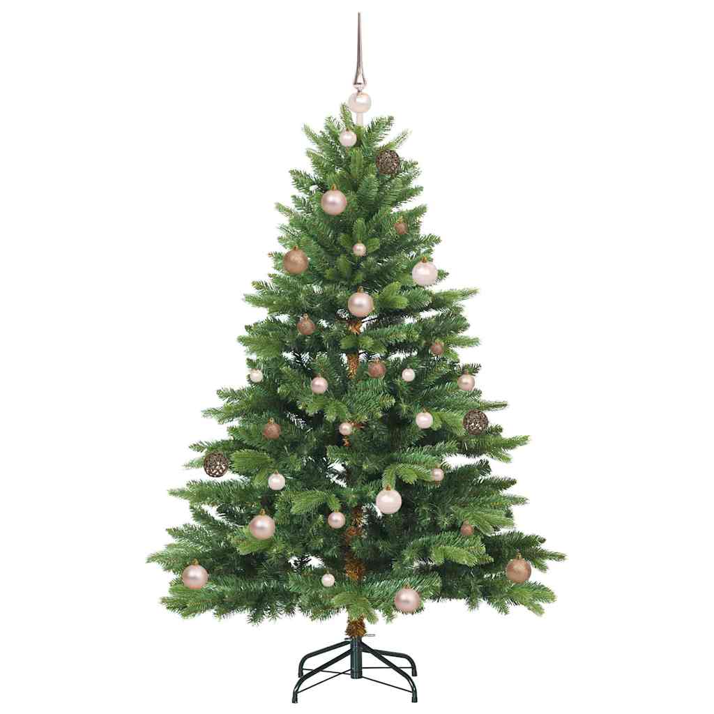 Albero di Natale artificiale con 150 LED Verde 150 cm PE e PVC