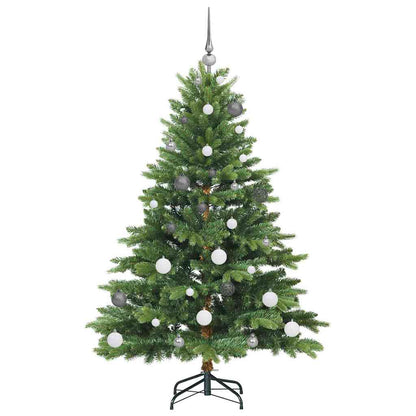 Albero di Natale artificiale con 150 LED Verde 150 cm PE e PVC