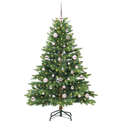 Albero di Natale artificiale con 150 LED Verde 150 cm PE e PVC