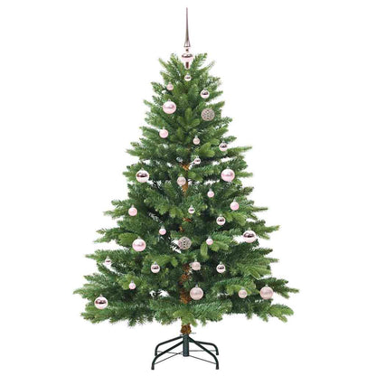 Albero di Natale artificiale con 150 LED Verde 150 cm PE e PVC