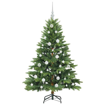 Albero di Natale artificiale con 150 LED Verde 150 cm PE e PVC