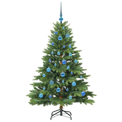 Albero di Natale artificiale con 150 LED Verde 150 cm PE e PVC
