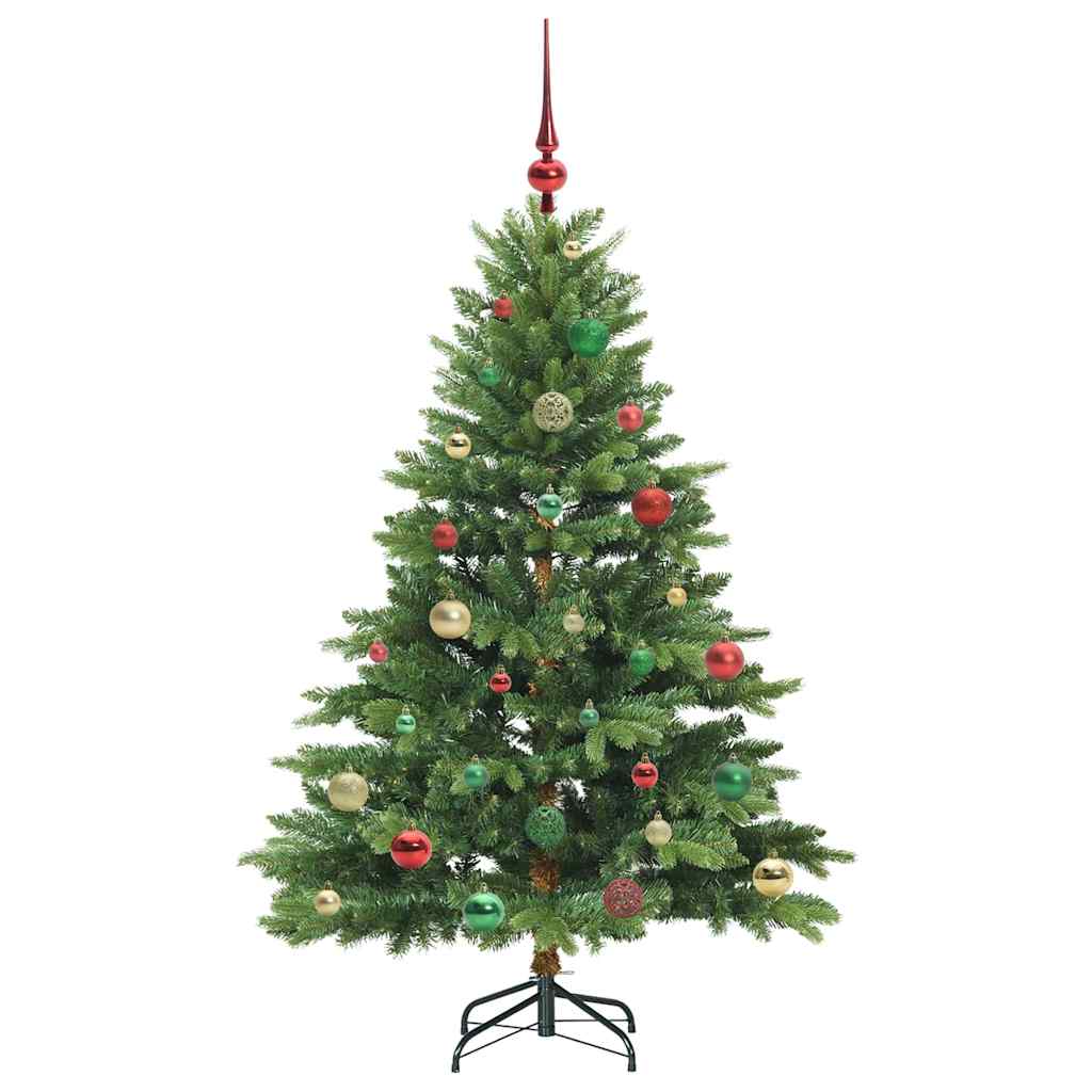 Albero di Natale artificiale con 150 LED Verde 150 cm PE e PVC