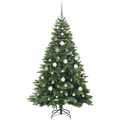 Albero di Natale artificiale con 300 LED Verde 180 cm PE e PVC