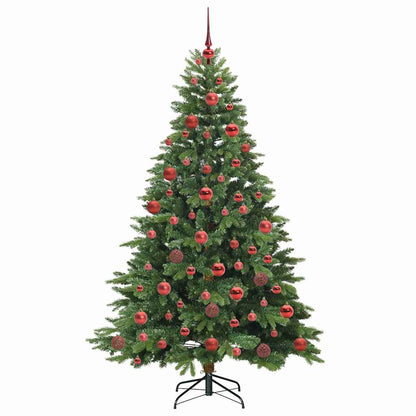 Albero di Natale artificiale con 300 LED Verde 180 cm PE e PVC