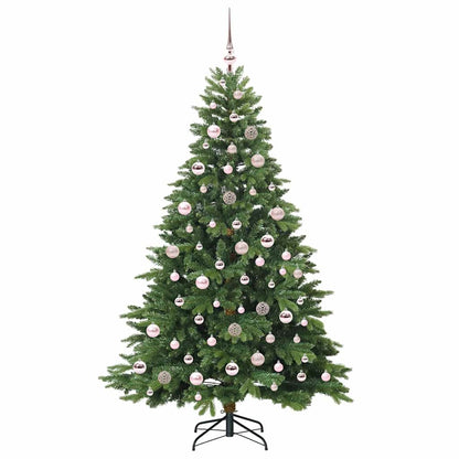 Albero di Natale artificiale con 300 LED Verde 180 cm PE e PVC