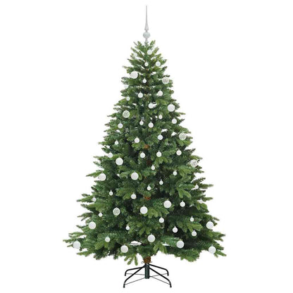 Albero di Natale artificiale con 300 LED Verde 180 cm PE e PVC