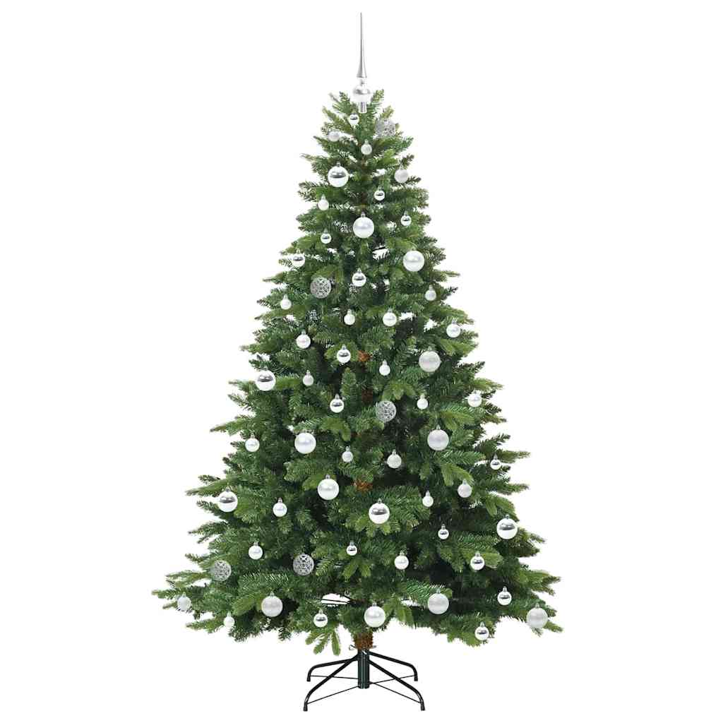 Albero di Natale artificiale con 300 LED Verde 180 cm PE e PVC
