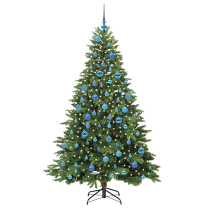 Albero di Natale artificiale con 300 LED Verde 180 cm PE e PVC