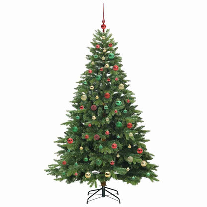Albero di Natale artificiale con 300 LED Verde 180 cm PE e PVC