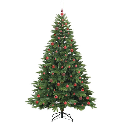 Albero di Natale artificiale con 300 LED Verde 210 cm PE e PVC