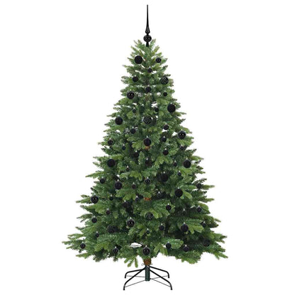 Albero di Natale artificiale con 300 LED Verde 210 cm PE e PVC