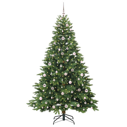 Albero di Natale artificiale con 300 LED Verde 210 cm PE e PVC