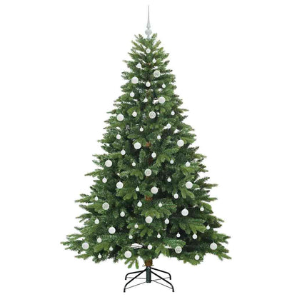 Albero di Natale artificiale con 300 LED Verde 210 cm PE e PVC
