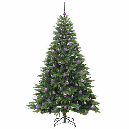 Albero di Natale artificiale con 300 LED Verde 210 cm PE e PVC