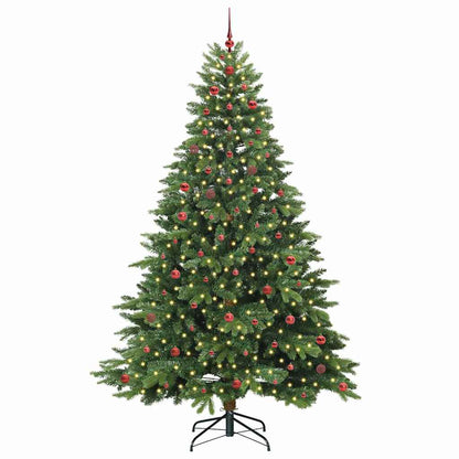 Albero di Natale artificiale con 300 LED Verde 240 cm PE e PVC