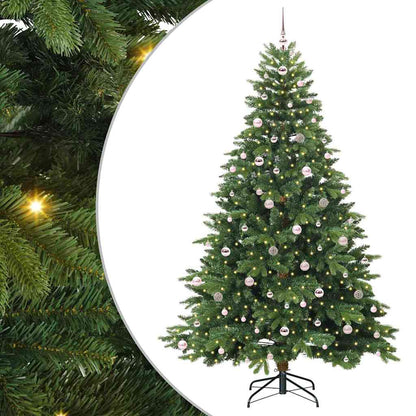 Albero di Natale artificiale con 300 LED Verde 240 cm PE e PVC