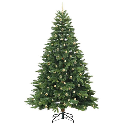 Albero di Natale artificiale con 300 LED Verde 240 cm PE e PVC