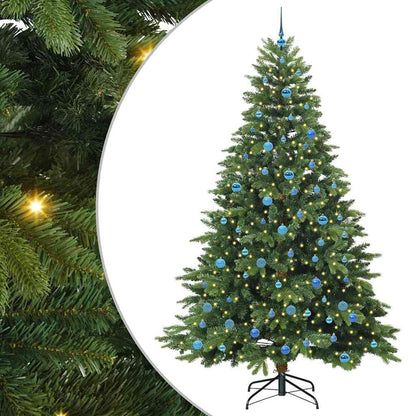Albero di Natale artificiale con 300 LED Verde 240 cm PE e PVC