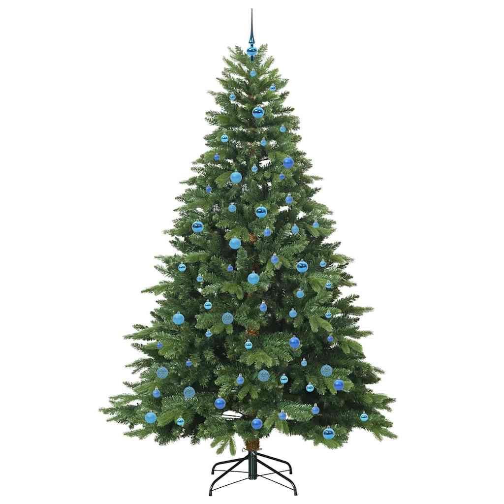 Albero di Natale artificiale con 300 LED Verde 240 cm PE e PVC