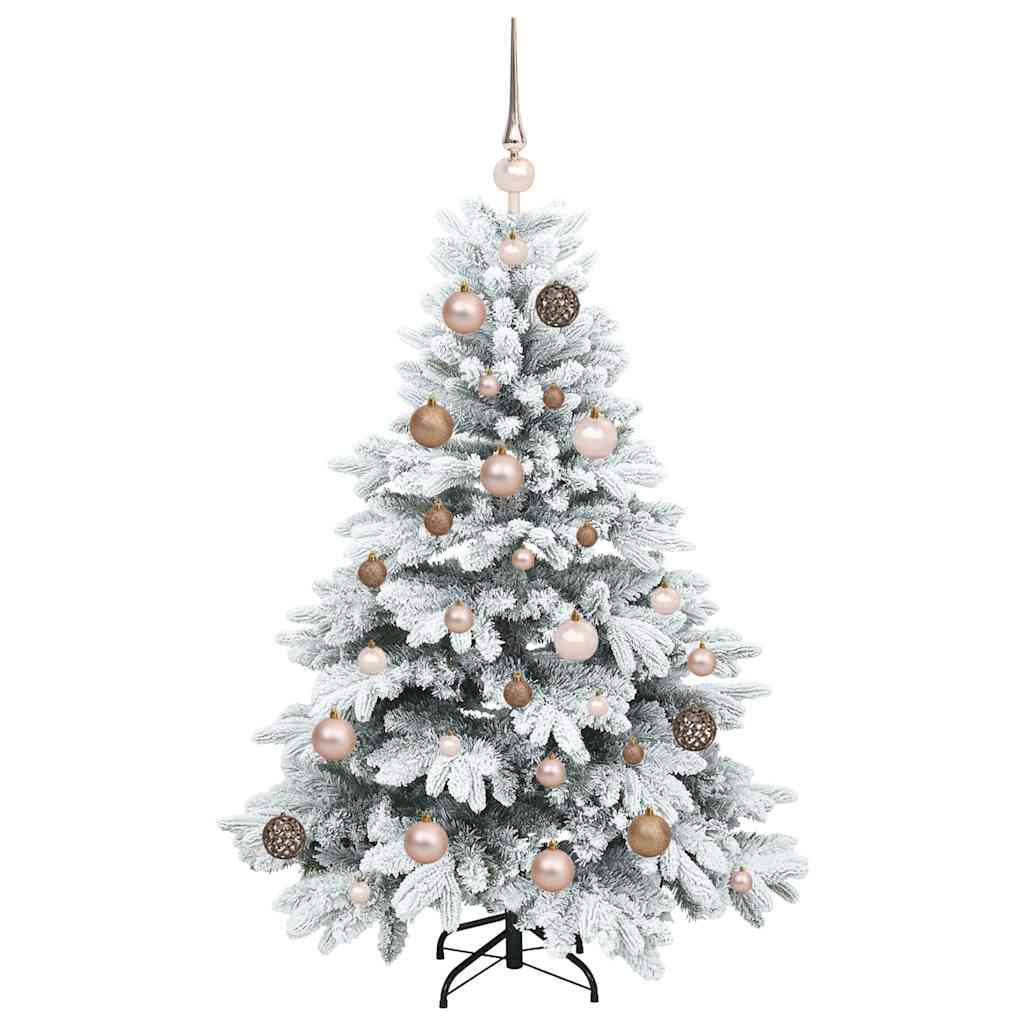 Albero di Natale artificiale con 150 LED Verde 120 cm PE e PVC