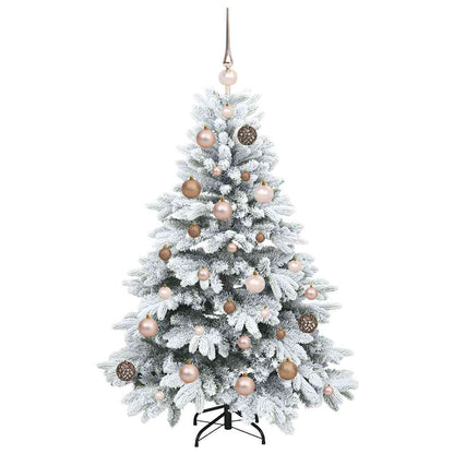 Albero di Natale artificiale con 150 LED Verde 120 cm PE e PVC